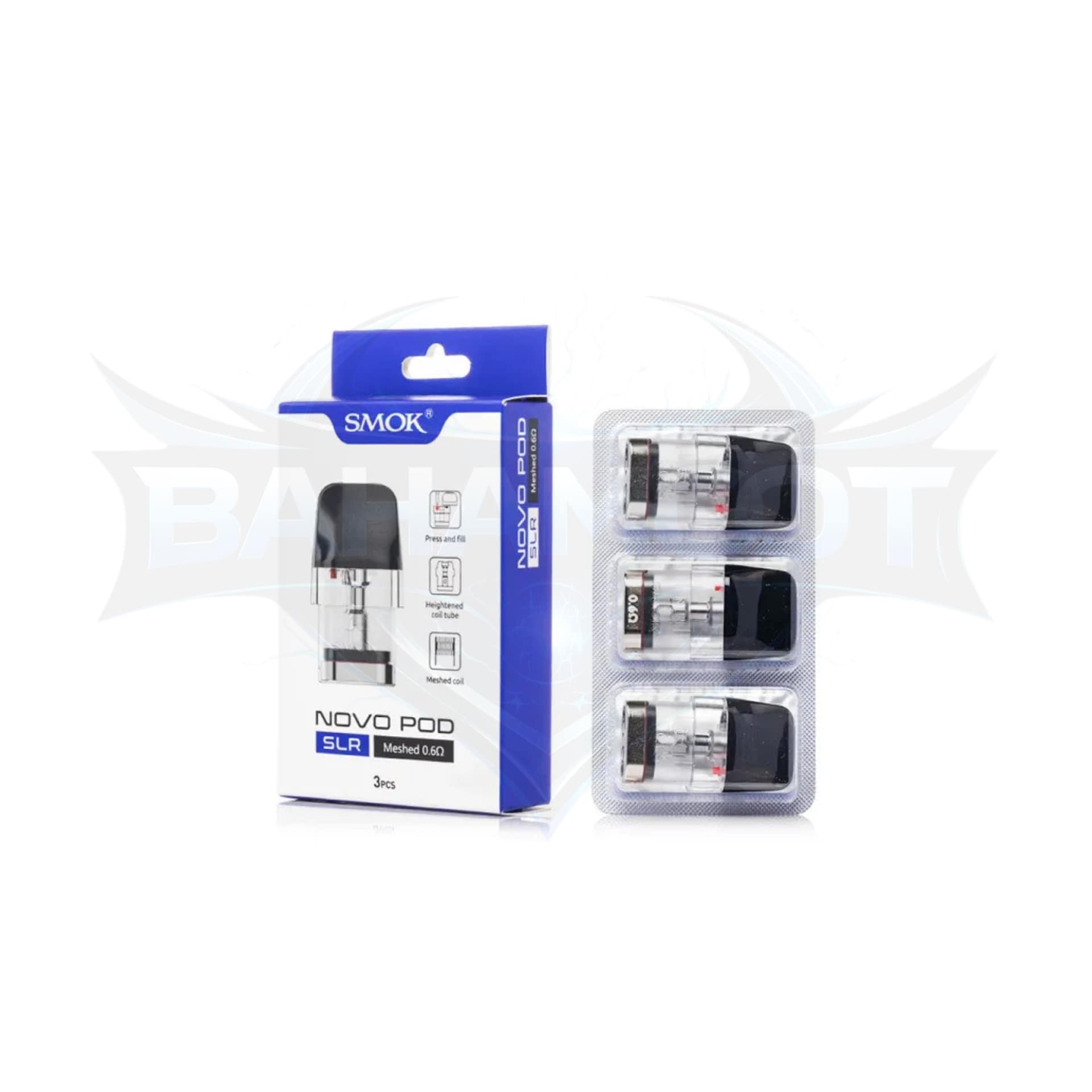 SMOK Novo SLR 2ML Refillable Replacement Cartridge Pod - Pack of 3