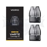 VooPoo Vmate Cartridge V2 3ML Refillable Replacement Pod – Pack of 2 (MSRP $5.99)
