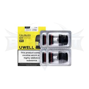 Uwell Caliburn G3 3ML Refillable Replacement Integrated Coil Cartridge Pod - Pack of 4 - 0.4 ohm